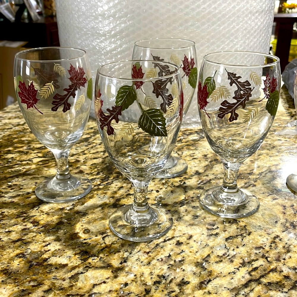 Fall water goblets